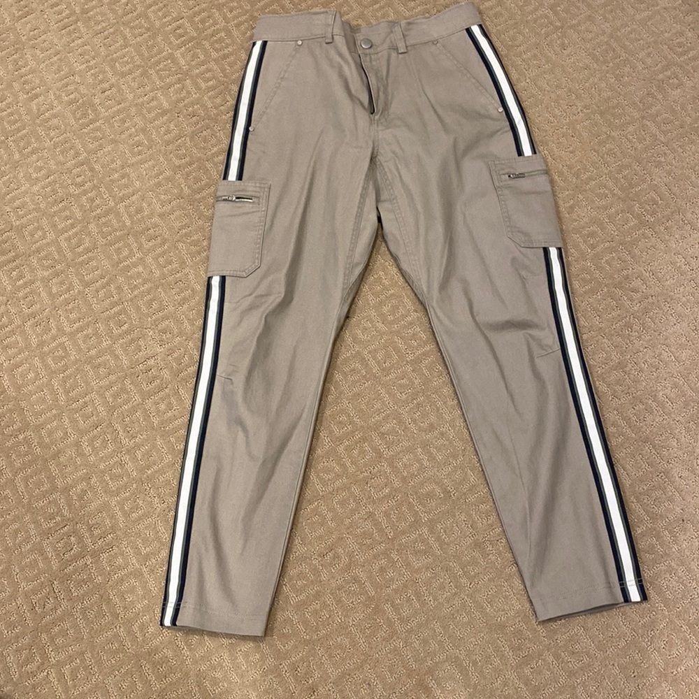 Athleta Cargo striped pant